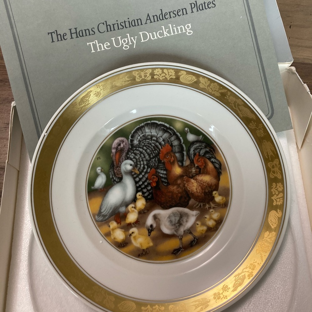 Vintage The Ugly Duckling Decorative Plate
